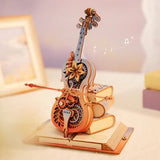 ROKR - PUZZLE 3D BOIS - ROKR | Violon Mécanique Édition Limitée - AMK63M - Golemites - Rokr