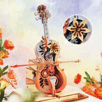 ROKR - PUZZLE 3D BOIS - ROKR | Violon Mécanique Édition Limitée - AMK63M - Golemites - Rokr