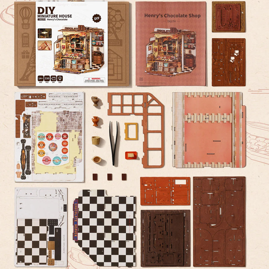 Maison miniature La Chocolaterie de Henri Rolife DG174 – maquette en bois, photo 2