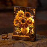 ROWOOD - PUZZLE 3D - Maquette bois les tournesols - TH002 - Golemites - Rokr