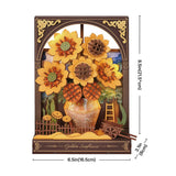ROWOOD - PUZZLE 3D - Maquette bois les tournesols - TH002 - Golemites - Rokr