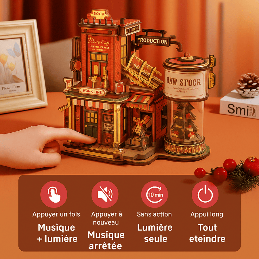 ROLIFE - PUZZLE 3D BOIS - La fabrique de cadeaux de Noël - EAB01 - Golemites - Rokr