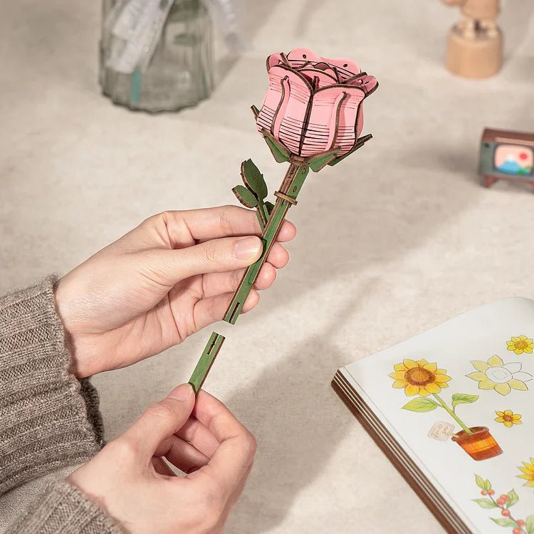 Puzzle en Bois Adulte - Carpe Koï et Fleurs – Figured'Art