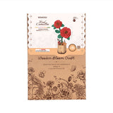 ROWOOD - PUZZLE 3D BOIS - Maquette Bois Fleur | Camélia Rouge - TW031 - Golemites - Rokr