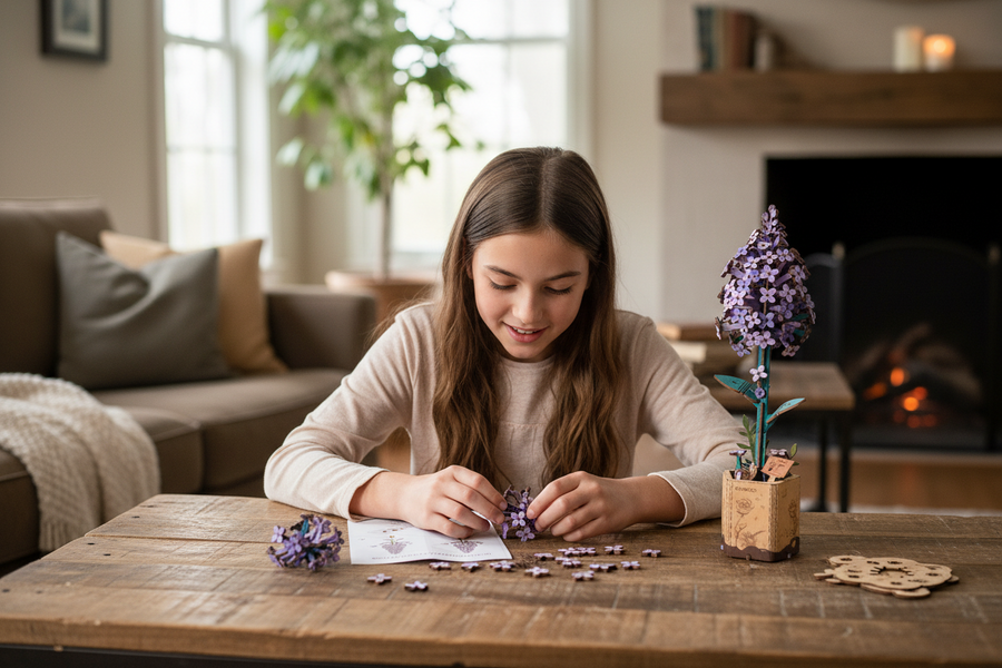 Maquette Bois Fleur | Lilas