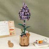 ROWOOD - PUZZLE 3D BOIS - Maquette Bois Fleur | Lilas - TW021 - Golemites - Rokr