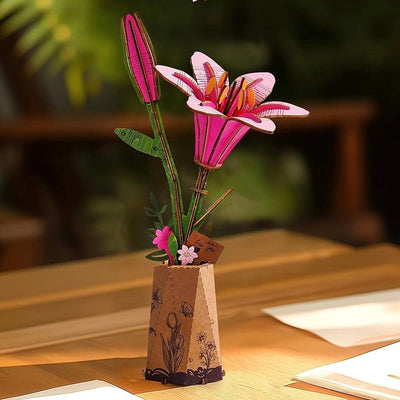 Maquette Bois Fleur | Lys Rose