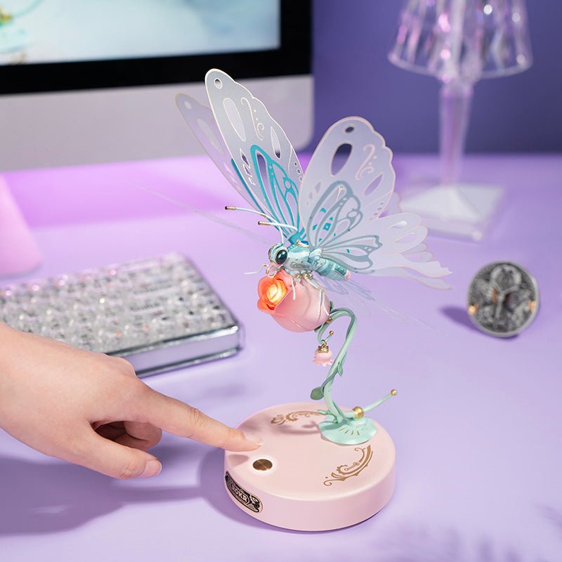 ROKR - PUZZLE 3D - ROKR | Papillon Mécanique Rose - MI05P - Golemites - Rokr