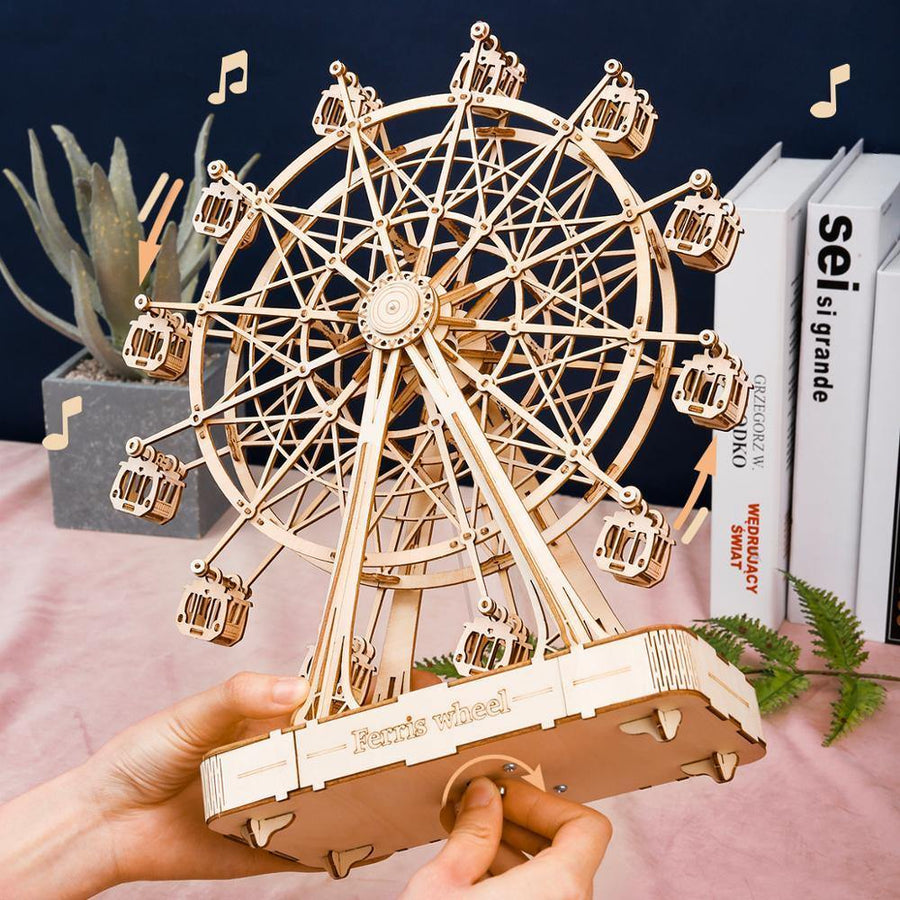 ROLIFE - PUZZLE 3D BOIS - Grande roue musicale - TGN01 - Golemites - Rokr