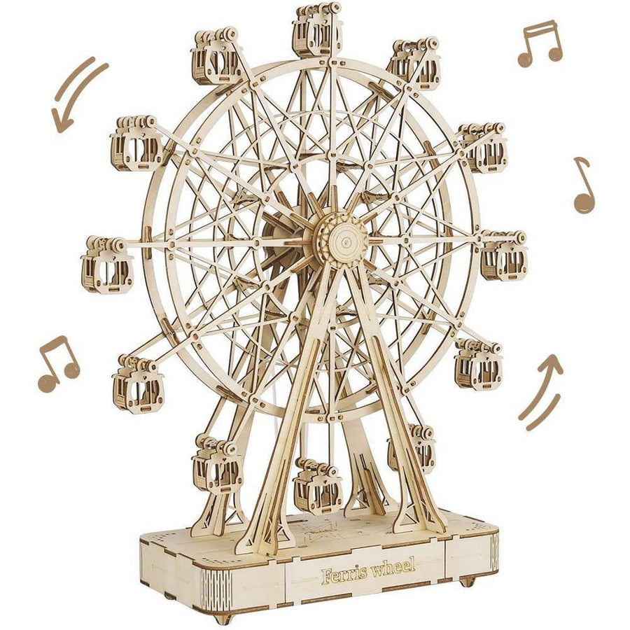 ROLIFE - PUZZLE 3D BOIS - Grande roue musicale - TGN01 - Golemites - Rokr