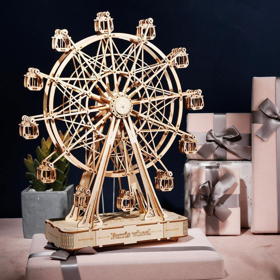 ROLIFE - PUZZLE 3D BOIS - Grande roue musicale - TGN01 - Golemites - Rokr