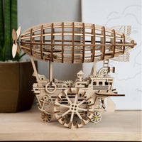 ROKR - PUZZLE 3D BOIS - Puzzle 3D bois | Ballon Dirigeable Zeppelin - LK702 - Golemites - Rokr