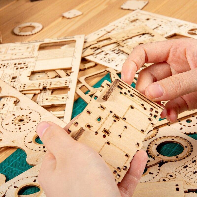 ROKR - PUZZLE 3D BOIS - Puzzle 3D bois | Camion Poids Lourd - MC502 - Golemites - Rokr