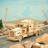 ROKR - PUZZLE 3D BOIS - Puzzle 3D bois | Camion Poids Lourd - MC502 - Golemites - Rokr