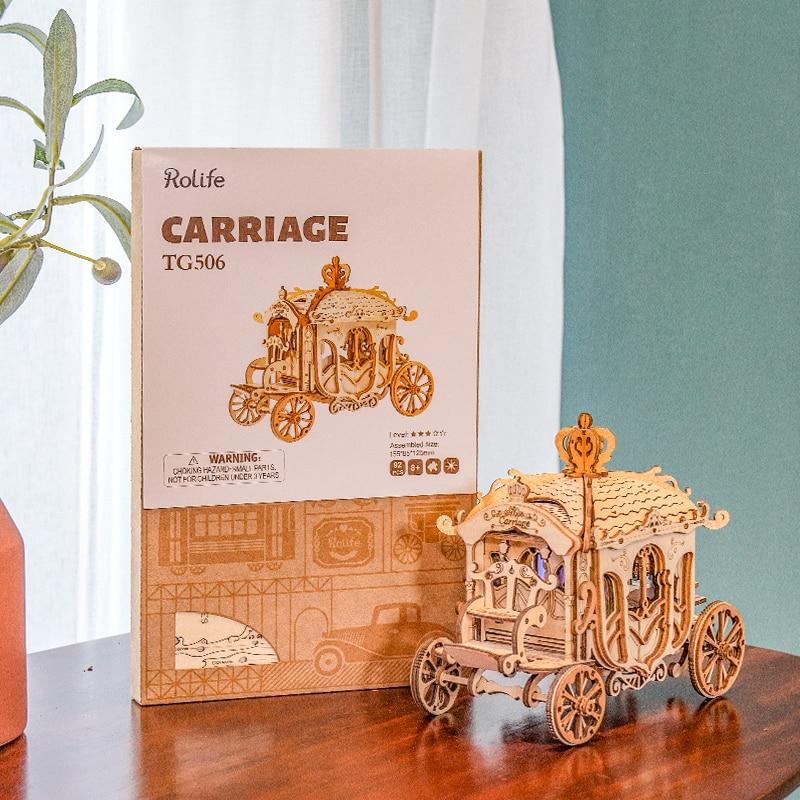 ROLIFE - PUZZLE 3D BOIS - Puzzle 3d Bois | Carrosse Royal - TG506 - Golemites - Rokr