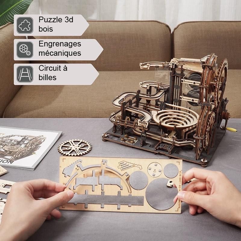 ROKR - PUZZLE 3D BOIS - Puzzle 3d Bois | Circuit à billes Night City - 14:29#LGA01;200007763:100015076 - Golemites - Rokr