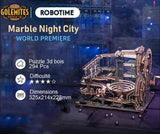 ROKR - PUZZLE 3D BOIS - Puzzle 3d Bois | Circuit à billes Night City - 14:29#LGA01;200007763:100015076 - Golemites - Rokr