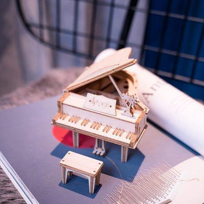 Puzzle 3D bois | Piano à queue