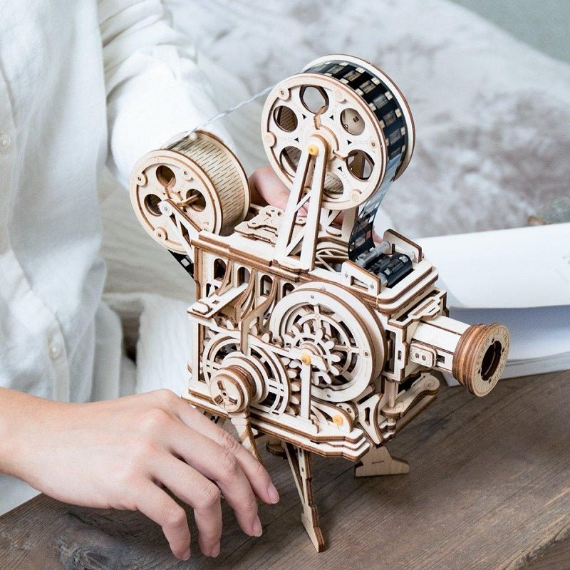 ROKR - PUZZLE 3D BOIS - Puzzle 3D bois | Projecteur Cinéma - LK601 - Golemites - Rokr