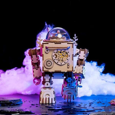 Puzzle 3D bois | Robot Steampunk