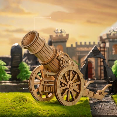 Puzzle 3D | Canon Médiéval sur roues