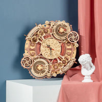ROKR - PUZZLE 3D BOIS - Puzzle 3D | Horloge Astrologique - 14:193#Zodiac Wall Clock;200007763:201336100 - Golemites - Rokr