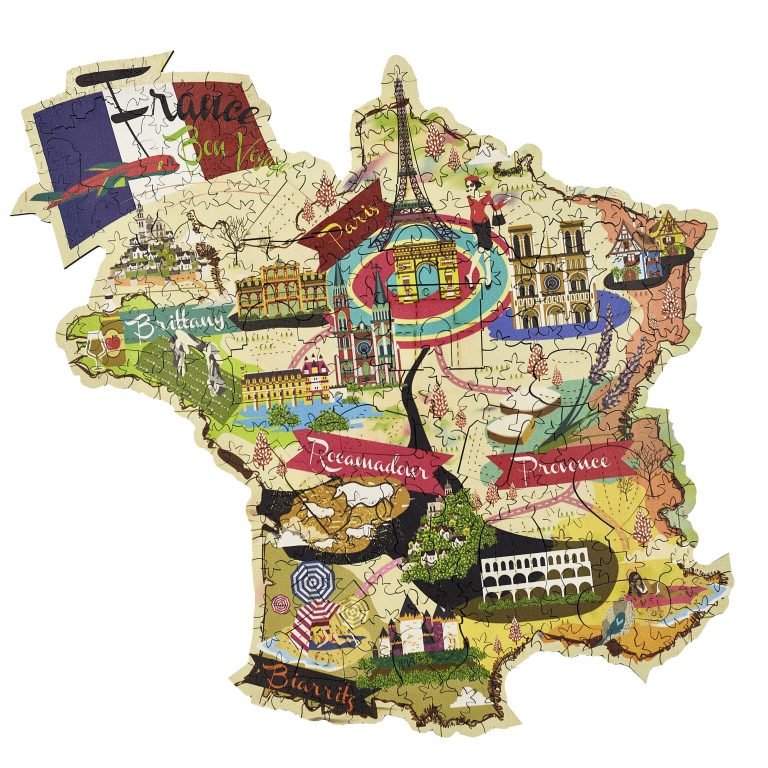 Golemites - Puzzle 3D en bois - PUZZLE EN BOIS - Puzzle Bois | France Découverte - France - Golemites - Rokr