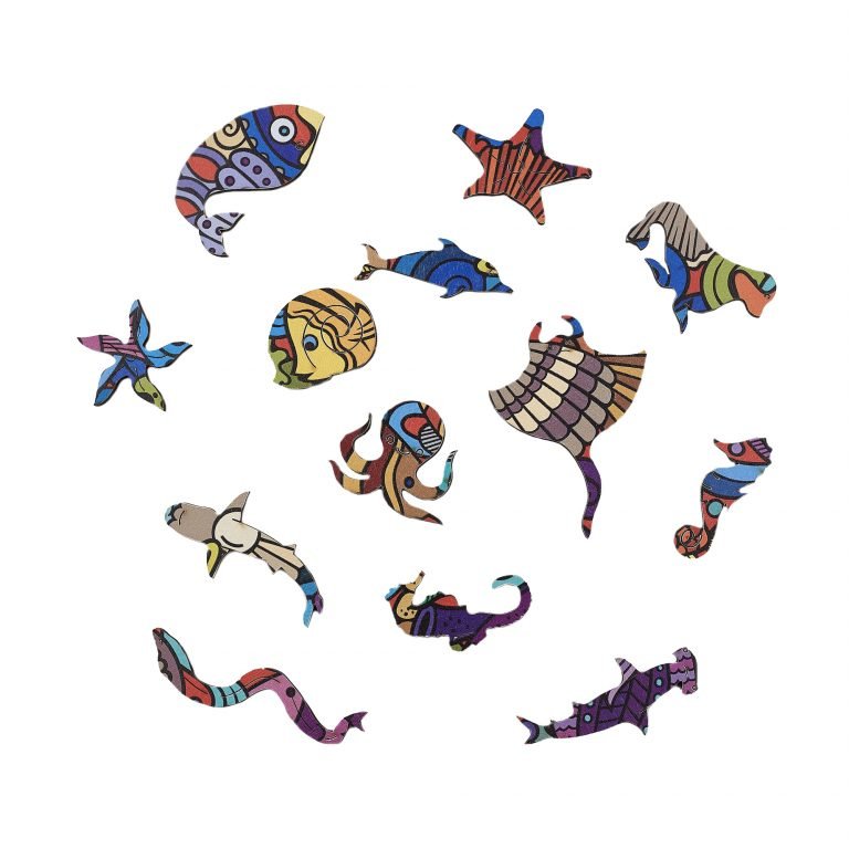 Golemites - Puzzle 3D en bois - PUZZLE EN BOIS - Puzzle Bois | La Planète Marina - MARINA - Golemites - Rokr