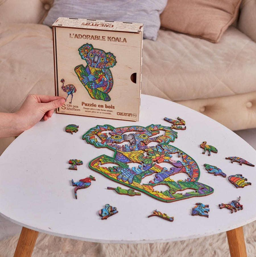 Golemites - Puzzle 3D en bois - Puzzles classiques - Puzzle Bois | L'Adorable Koala - koala - Golemites - Rokr