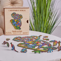 Golemites - Puzzle 3D en bois - Puzzles classiques - Puzzle Bois | L'Adorable Koala - koala - Golemites - Rokr