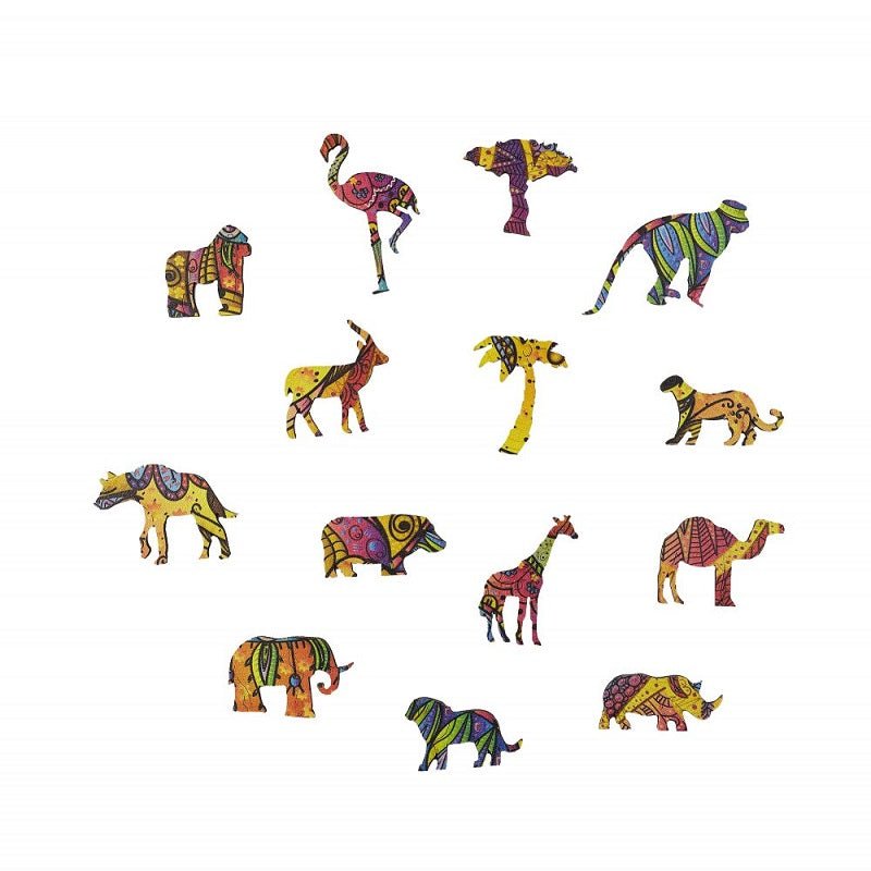 Golemites - Puzzle 3D en bois - Puzzles classiques - Puzzle Bois | L'Amusante Girafe - Girafe - Golemites - Rokr