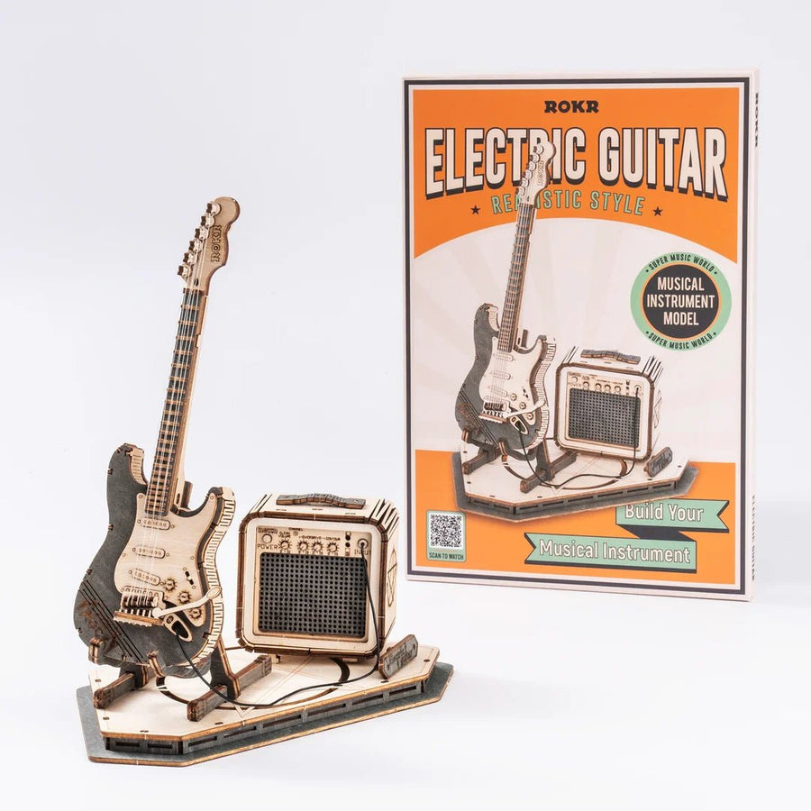 ROKR - PUZZLE 3D BOIS - ROKR | Guitare Électrique TG605K - TG605K - Golemites - Rokr