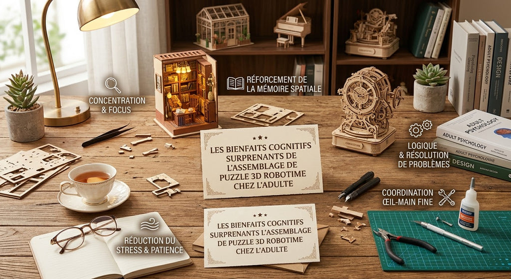 Les bienfaits cognitifs surprenants de l'assemblage de puzzle 3D chez l'adulte