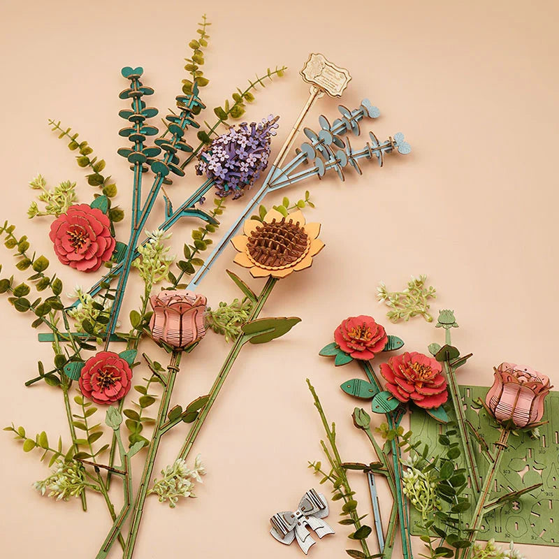 Bouquet de fleurs en bois : l'alternative durable aux fleurs coupées