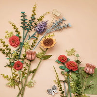 Maquette bouquet de fleurs en bois à assembler de chez rowood