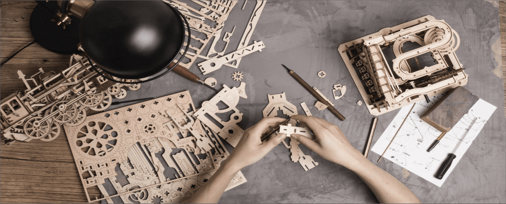 ROKR Maquette en Bois a Construire Puzzle en Bois 3D Adulte Boîte