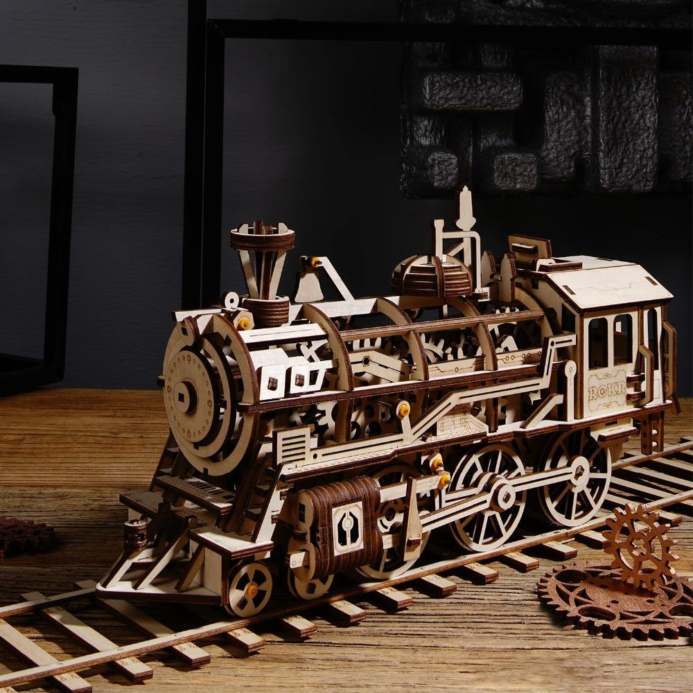 Le puzzle 3D Locomotive Mécanique ROKR : l'anti-ennui parfait