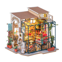 Diorama en bois Le Magasin de Fleurs d'Émilie Rolife DG145