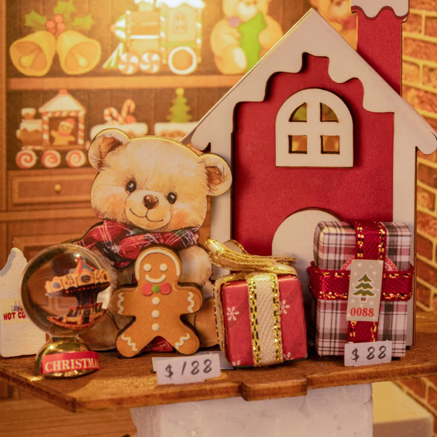 ROLIFE - PUZZLE 3D BOIS - Scène La boutique du père Noël - DP006 - Golemites - Rokr