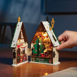 ROLIFE - PUZZLE 3D BOIS - Chalet de Noël - DS036 - Golemites - Rokr