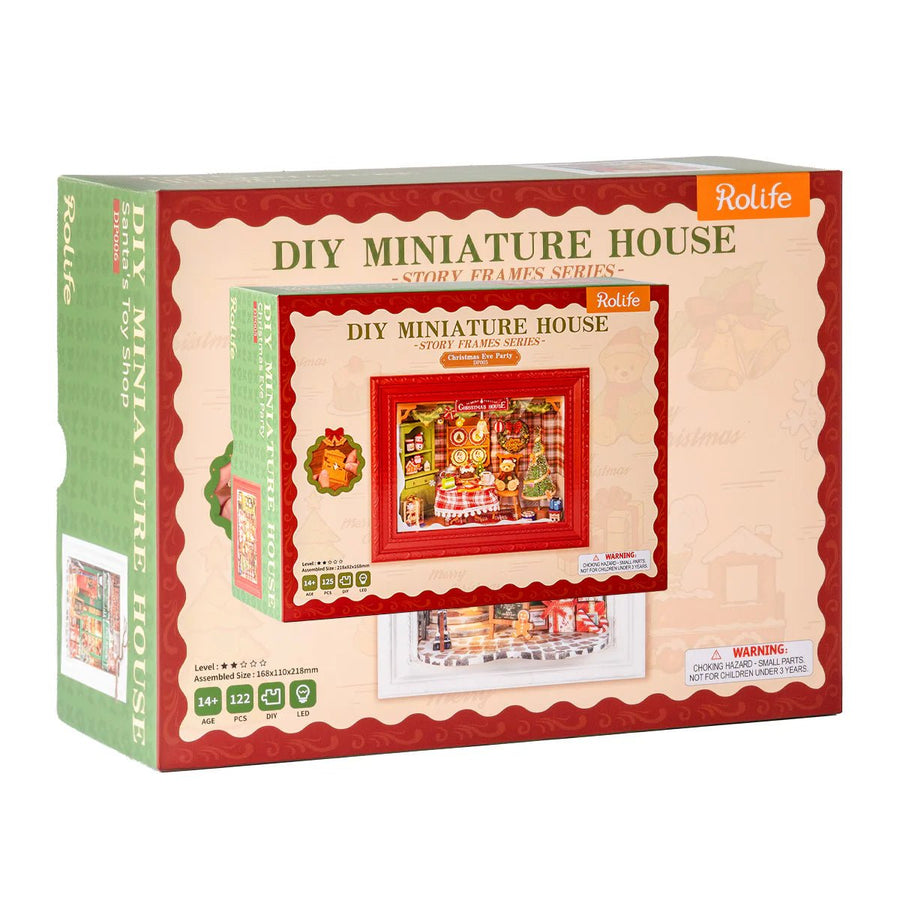 ROLIFE - PUZZLE 3D BOIS - Cadre réveillon de Noël - DP005 - Golemites - Rokr