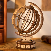 Puzzle 3D | Globe Terrestre Bois