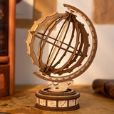 Puzzle 3D | Globe Terrestre Bois