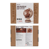 Puzzle 3D | Globe Terrestre Bois