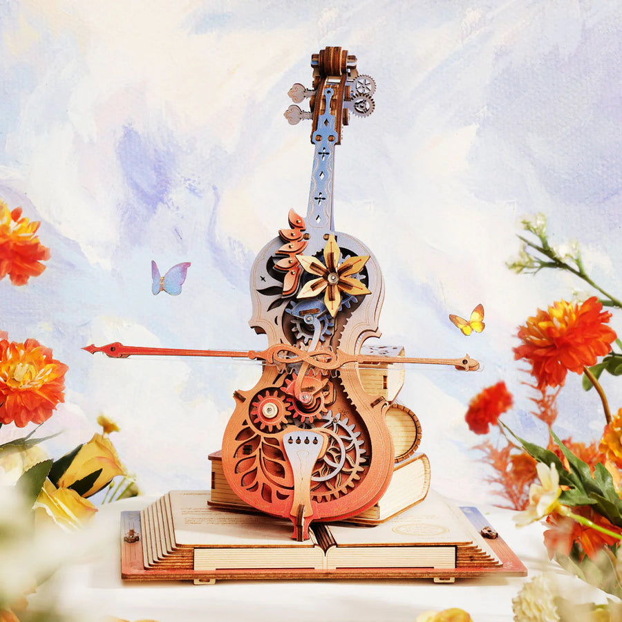 Violon mécanique édition limitée Rokr AMK63M – boîte à musique en bois, photo 4