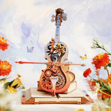 Violon mécanique édition limitée Rokr AMK63M – boîte à musique en bois, photo 4