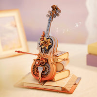 Violon mécanique édition limitée Rokr AMK63M – boîte à musique en bois, photo 1