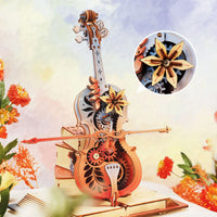 Violon mécanique édition limitée Rokr AMK63M – boîte à musique en bois, photo 5