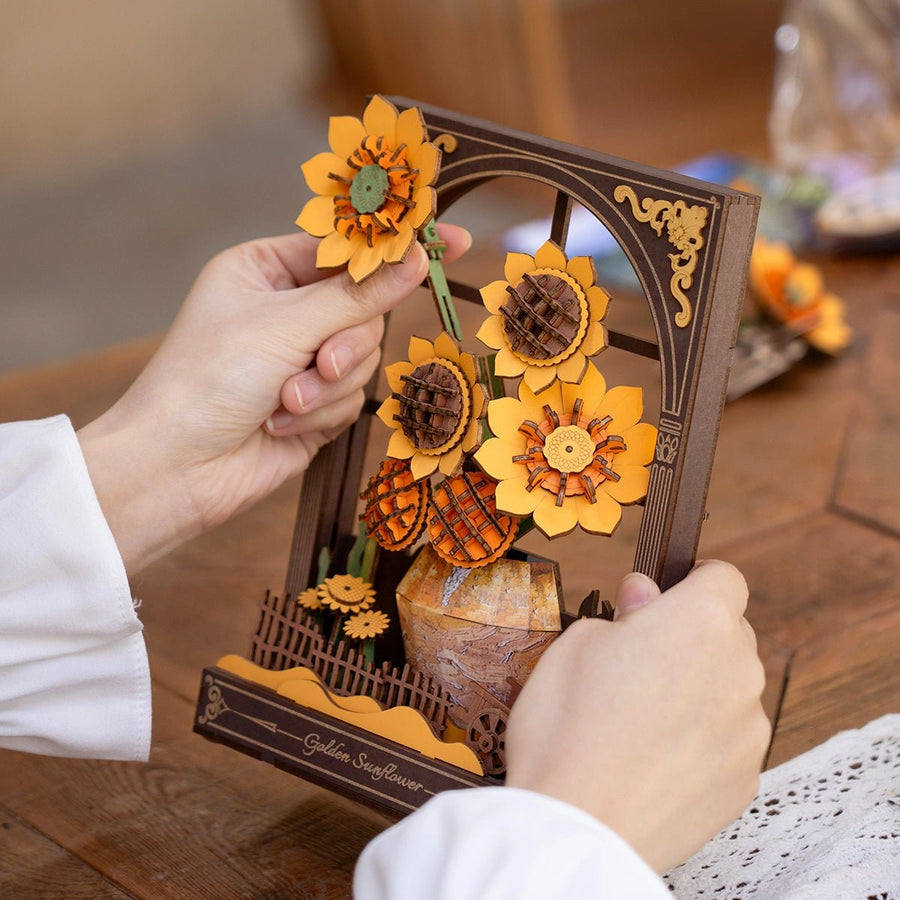ROWOOD - PUZZLE 3D - Maquette bois les tournesols - TH002 - Golemites - Rokr