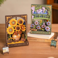 ROWOOD - PUZZLE 3D - Maquette bois les tournesols - TH002 - Golemites - Rokr